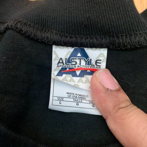 Vintage Tank Top Men’s Large AAA Tag 92 Citi FM Miller Promo Tee Black Cut Off - Picture 3 of 5